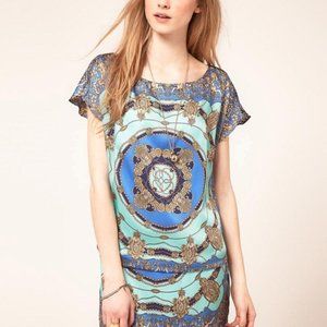 Kookai Chain Scarf Print Dress